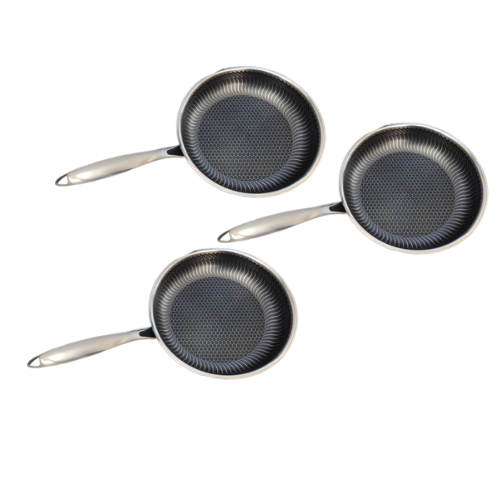 3 x Leeseph stekepanne